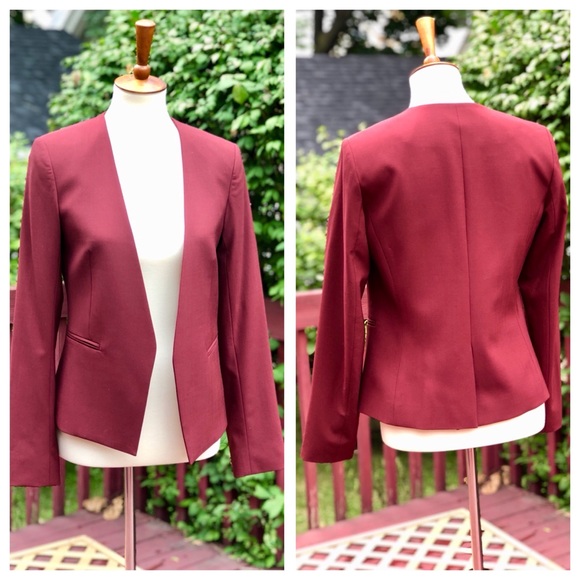 NWT Theory Delaven Blazer in Cherry Sz 6 - Picture 1 of 6